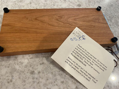 Board 07.30.06 Minnesota Viking Cheese Slicer – Cherry Wood Board by Timber to Table, Handmade Kitchen Gift