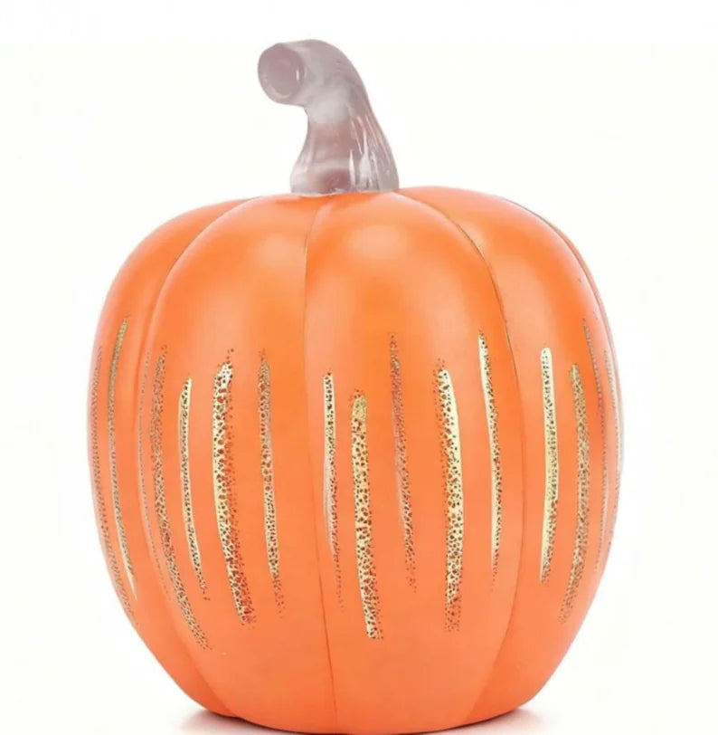 Starry Night LED Pumpkin: Decorative Resin Timer Light