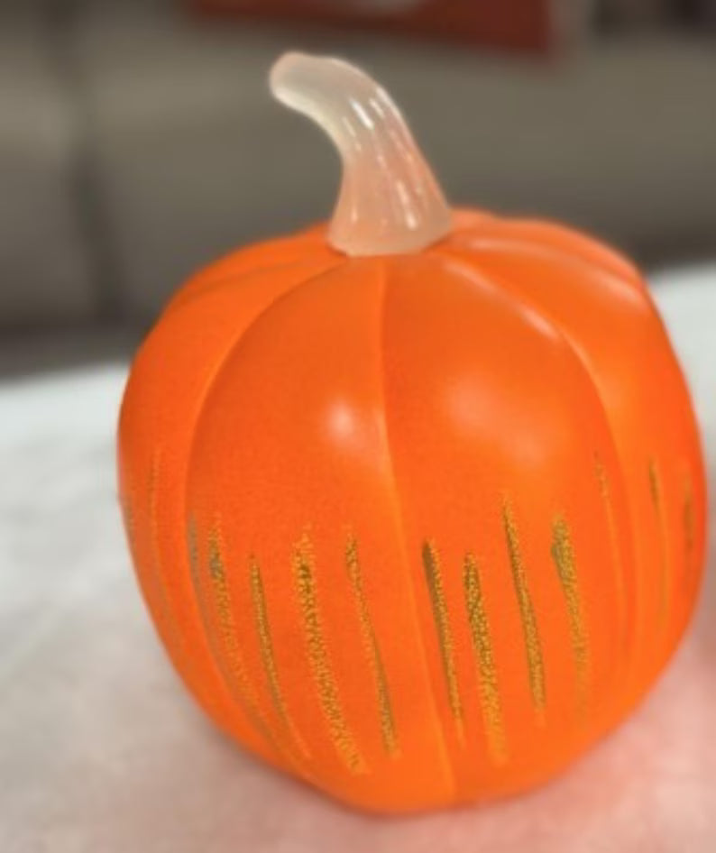 Starry Night LED Pumpkin: Decorative Resin Timer Light