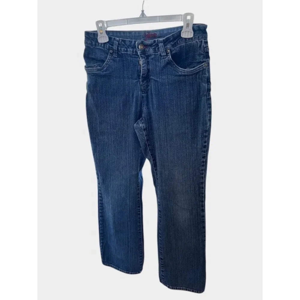 Smith’s Blue Denim Bootcut Jeans Women’s Size 8 Stretch Low Rise Jeans
