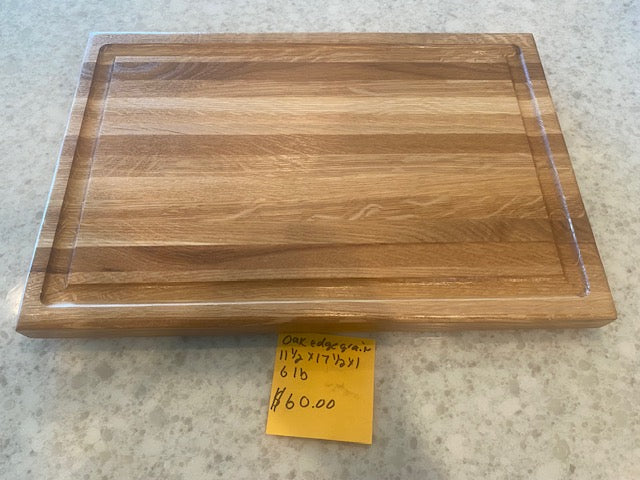 Board 07.32 Oak Edge Grain Cutting Board with Juice Groove | Timber to Table