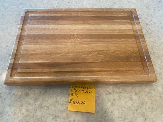 Board 07.32 Oak Edge Grain Cutting Board with Juice Groove | Timber to Table
